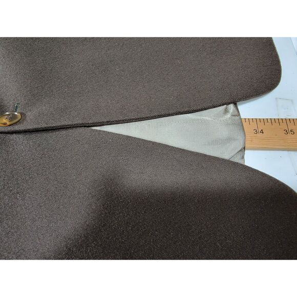 Bill Blass 100% Cashmere Brown Sport Coat Suit Jacket Blazer - 48L - Picture 7 of 10